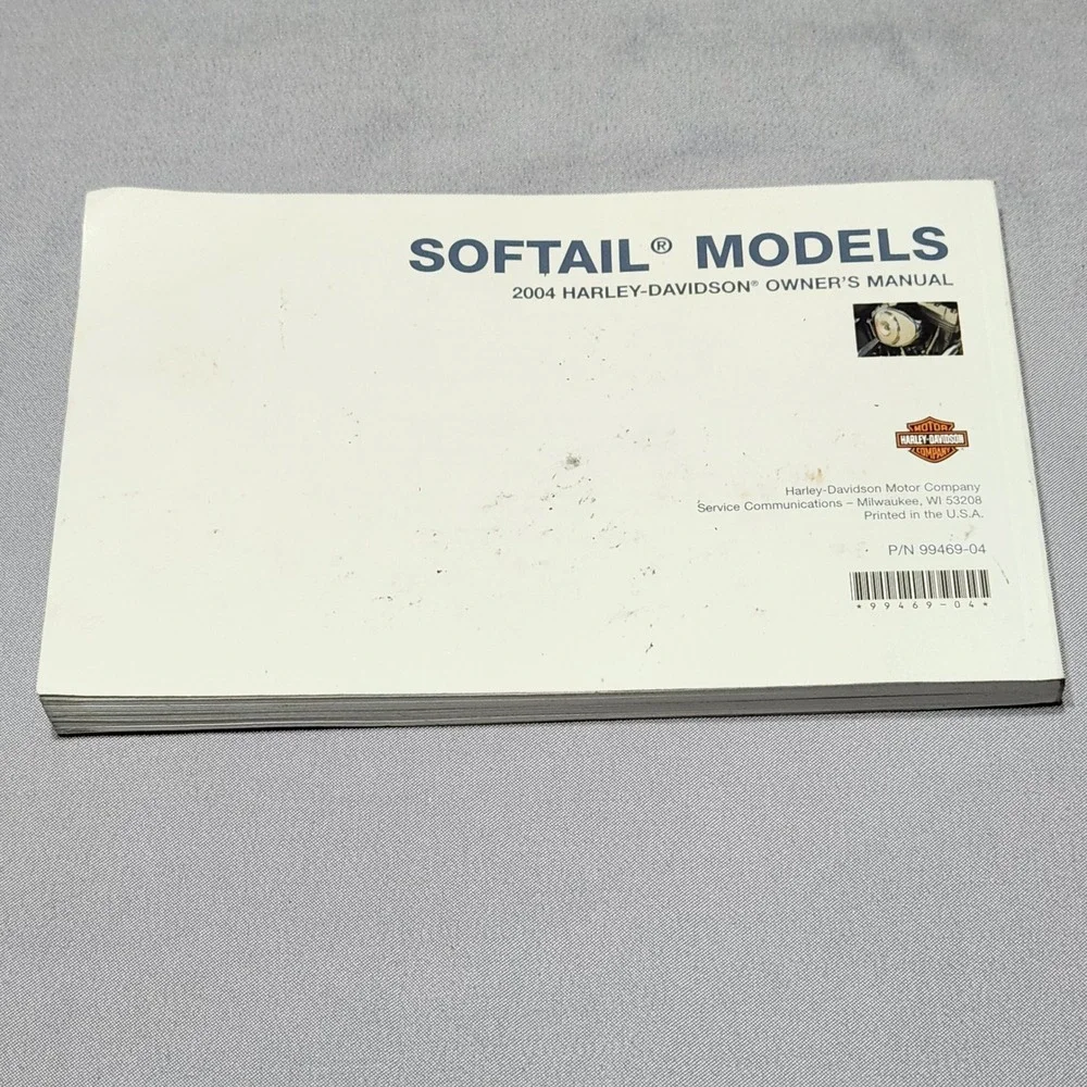 2004‎ Harley-Davidson Softail Models Owners Manual 99469-04 FLSTC FXST FXSTD